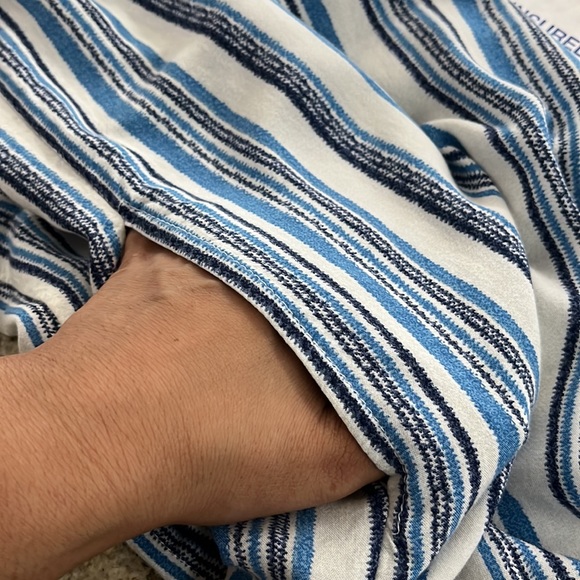 Pacific Beach Stripe Asymmetrical Cover up Jumpsuit XL - Picture 10 of 14